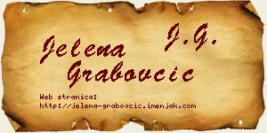 Jelena Grabovčić vizit kartica